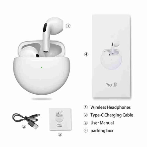 Audifonos In-Ear Bt Blanco Con Estuche De Carga - Kptoys