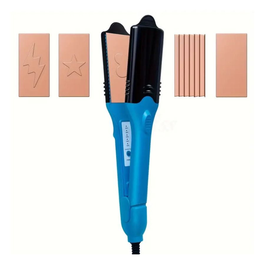 Click Ventas - Plancha 5 En 1 Rizador Figuras 3d Para Cabello Eléctrica