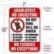thumbnail image 2 of Cartel Venicor No Soliciting de aluminio, 10 x 7 pulgadas, 2 of 3