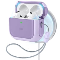 Funda Para Airpods 4 Esr Orbit Hybrid Drop Protection, Color Morado