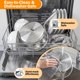 thumbnail image 4 of Cacerola Cooks Standard de 3 L de acero inoxidable con tapa, 4 of 7