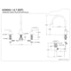 thumbnail image 5 of Grifo Kingston Brass KS8926DFL de 8 a 16'' de instalación amplia, níquel pulido, 5 of 5