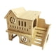 thumbnail image 3 of Cabaña Escondite De Animales Pequeños De Madera, Juguetes De Juego, Casa De Hámster Para Mascotas Pequeñas De Hámster, Estilo B, 3 of 5