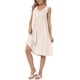 thumbnail image 4 of INSPIRE CHIC Vestido Plisado para Mujer Verano Casual 2025 Sin Mangas Midi Swing Tank Vestido de Sol Cuello en V L Beige, 4 of 6