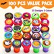 thumbnail image 2 of Sellos infantiles Joyin para Halloween, 100 unidades, de Surted Stampers, 2 of 9