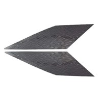 Magideal - 2 Piezas De Alerón Trasero, Cubiertas De Moldura De Ventana Lateral, Calcomanías De Decoración, Estilo De Coche Para Atto 3 Yuan Plus, Accesorios , Fibra Fibra De Carbon