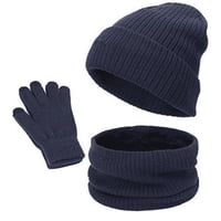 Mercado Ideas - Set Invierno: Gorro Polar, Cuello Polar Y Guante De Lana Para Jovenes Y Adultos Unisex