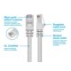 thumbnail image 3 of Cable de conexión Ethernet Monoprice Cat6, 24 AWG, 100 pies, blanco, 3 of 6