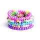 thumbnail image 4 of Set de pulseras de cuentas POZESE coloridas para niñas, 50 piezas, 4 of 5