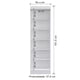thumbnail image 4 of Closet 2 Puertas Blanco Quarzo, 4 of 4