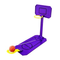 Magideal - Mini Divertido Juego De Baloncesto, Mini Máquina De Baloncesto, Juego De Mesa Plegable Clásico Para Niños, Niñas, Adultos, Niños, Oficina, Niños Violeta
