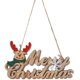 thumbnail image 1 of Navidad Puerta Colgando Signo De Madera Rústico Placa Artesanía Para La Decoración Casera Pared Ciervo Cabeza Ingles, 1 of 5