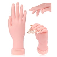 Maniquí Difenni Soft Touch De Mano Práctica Para Uñas Acrílicas