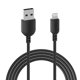 thumbnail image 3 of Cable Lightning a USB onn de 3 pies para iPhone y iPad, negro, 3 of 3