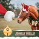 thumbnail image 3 of Vacaciones Santa caballo sombrero disfraces de mascota un deslizamiento de oído en Santa sombrero de pelo de caballo de pelo gorra con campana, 3 of 3