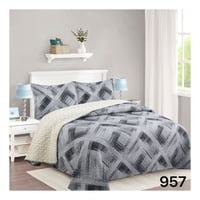 Genérico - Cubrecama Sherpa 1.5 Plazas - Patagónico M957