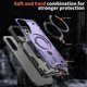 thumbnail image 3 of Para Samsung Galaxy A17 4G / 5G Funda con Soporte de Anillo en O Magnético Invisible, Funda de Teléfono a Prueba de Golpes, Morado, para Galaxy A17 4G / 5G, 3 of 6