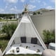 thumbnail image 1 of Carpa tipo tipi Betterhood de 7 pies, grande, para adultos y niños, blanca, 1 of 7
