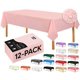 thumbnail image 1 of Mantel de Plástico Utopia Kitchen Pack de 12 - 137x274 cm Rosa, 1 of 6