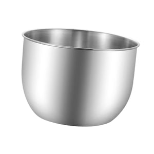 Bothyi - Cuenco De Acero Inoxidable Con Borde Redondeado Para Hornear Muffins Y Almacenar Alimentos, 21 Cm