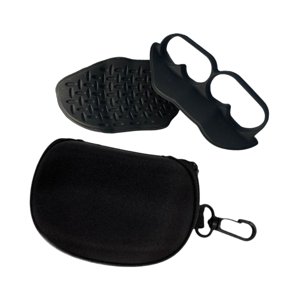 Ioensy - 1 Par De Agarres Para Levantamiento De Pesas, Agarres De Gimnasio Para Levantamiento De Potencia, Mancuernas, Culturismo, Color Negro