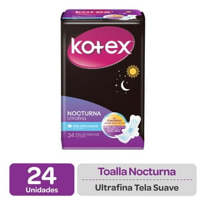 Kotex - Toalla Nocturna Ultra Fina 24Un