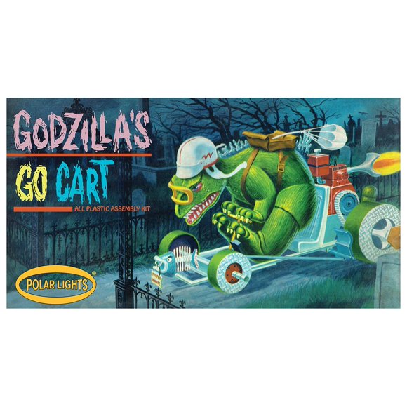 Kit de modelo Polar Lights 987 Godzilla Go Cart 24 cm