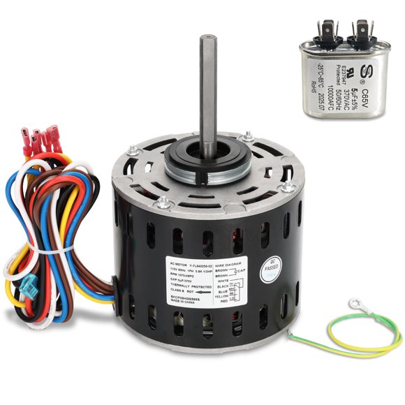 Motor soplador para horno Fancat 1/3 HP 115 V 1075 RPM de 4 velocidades