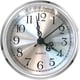 thumbnail image 1 of Inserto de reloj HILLHOME mini redondo de cuarzo plateado de 90 mm, 1 of 6