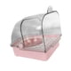 thumbnail image 1 of Baño Para Pájaros Con Comedero, Comedero Portátil, Casa Para Loros, Periquitos, Pinzones, Color Rosa, 1 of 5