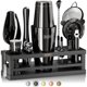 thumbnail image 1 of Kit de bartender Bare Barrel de 16 piezas, set de cócteles negro, 1 of 9