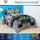 thumbnail image 4 of Juego de ropa de cama Jay Franco Queen 7 piezas Gris Monster Jam, 4 of 7