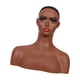 thumbnail image 3 of Maniquí De Cabeza De Peluca Femenina, Soporte Para Peluca Con Hombro Para Gafas, Pendientes, Sombreros, 3 of 5
