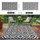 thumbnail image 3 of Alfombra Kalafun 274 cm × 549 cm Negro y Blanco para exteriores, 3 of 7