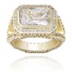 thumbnail image 2 of Anillos de Lujo de Moda para Hombre con Estilo Punk de Rapero, Chapados en Oro de 14K, Brillantes, Grandes, con Hielo, Hip Hop, Circonia Cúbica, Anillos para Hombre, 2 of 5