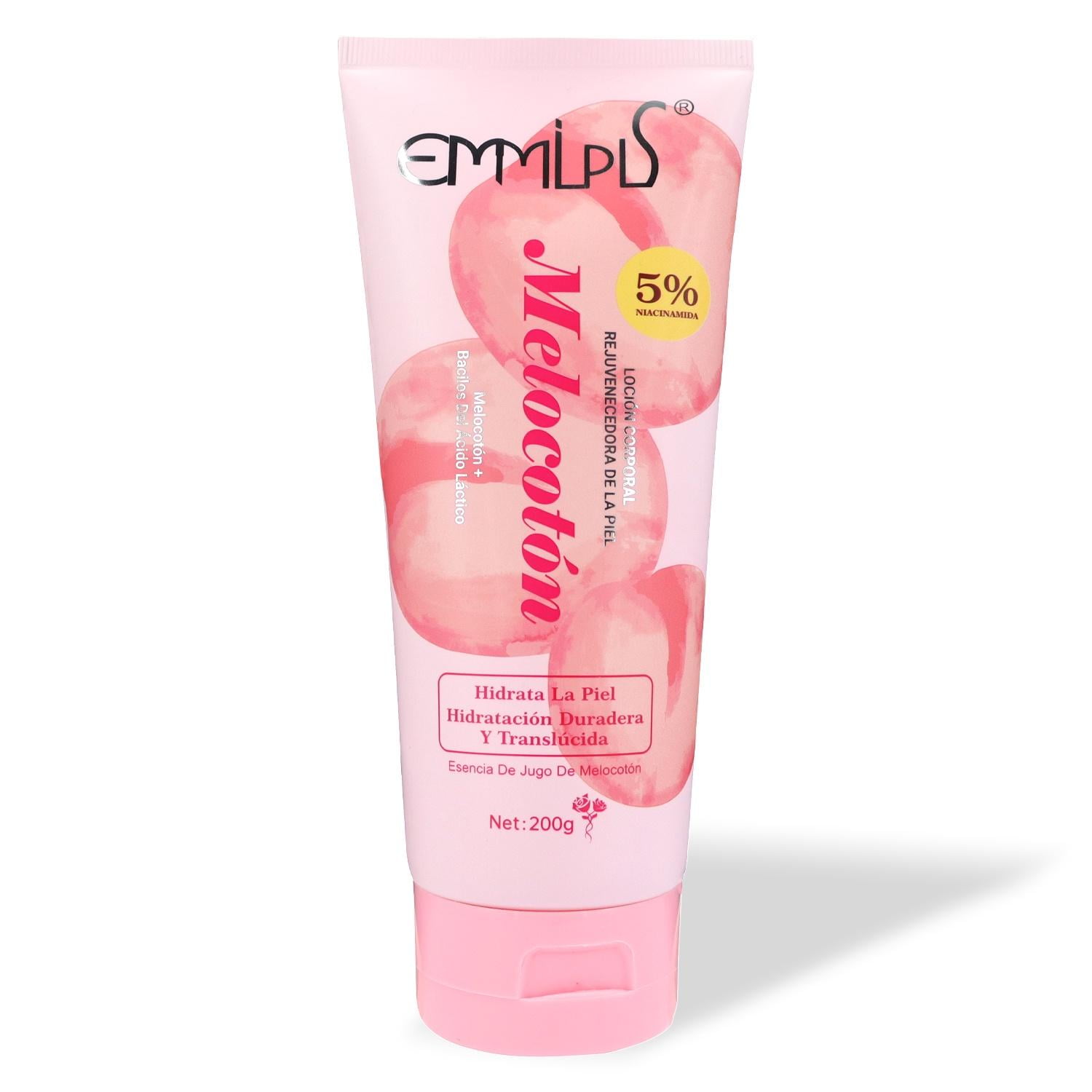 Emmlpls - Crema Hidratante Rejuvenecedora Corporal De Durazno 200g