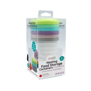 Melii - Pack De 6 Contenedores Apilables De Plástico