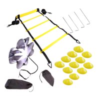 Ioensy - Juego De Entrenamiento De Escalera De Agilidad De Velocidad De 236 ""Equipo De Entrenamiento Para Fútbol