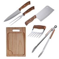 Set Parrilla 6 Piezas Acero Inoxidable Arthome Par45