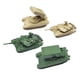 thumbnail image 4 of 4 Uds 1/144 Tanque Lanzacohetes Modelo Vehículos Kit De Construcción Modelo Ensamblado, 4 of 5