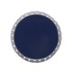 thumbnail image 4 of Mesa auxiliar de exterior Benjara Miami con diseño calado, azul marino, hierro, 4 of 5