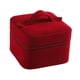 thumbnail image 1 of Organizador De Joyas De Pana, Ideal Para Organizar Pulseras, Bodas, Viajes, Color Rojo, 1 of 5