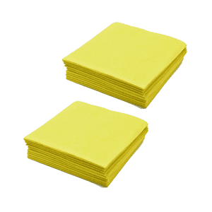 Genérico - Pack 20 Paños Multiusos Amarillo Antipolvo 38X38 – Superficies Limpias Y Brillantes