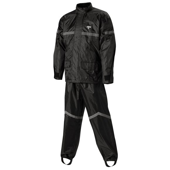 Traje de lluvia Nelson-Rigg negro/negro talla grande