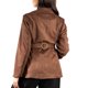 thumbnail image 3 of Jess de Meiko Chaquetas de Mujer de Ante Sintético Mangas Largas Solapa con Muesca Blazer con Cinturón para el Trabajo S Marrón, 3 of 8
