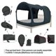 thumbnail image 5 of Carpa para cama LEEDOR Dream Tents desplegable tamaño queen PitchBlack, 5 of 7