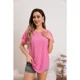 thumbnail image 2 of Blusa Polera Mujer Manga Corta Tipo Encaje Tendencia Premium 5001, 2 of 3