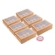 thumbnail image 3 of 6 Cajas Para Galletas, 12 Cavidades, Cajas Para Cupcakes Para Golosinas De Boda, Suministros De Panadería, Color Marrón, 3 of 3