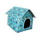 thumbnail image 5 of Refugio Para Gatos Callejeros Al Aire Libre, Resistente Al Viento, Portátil, Plegable, Resistente A La Intemperie, Casa Para Mascotas Azul, 5 of 5