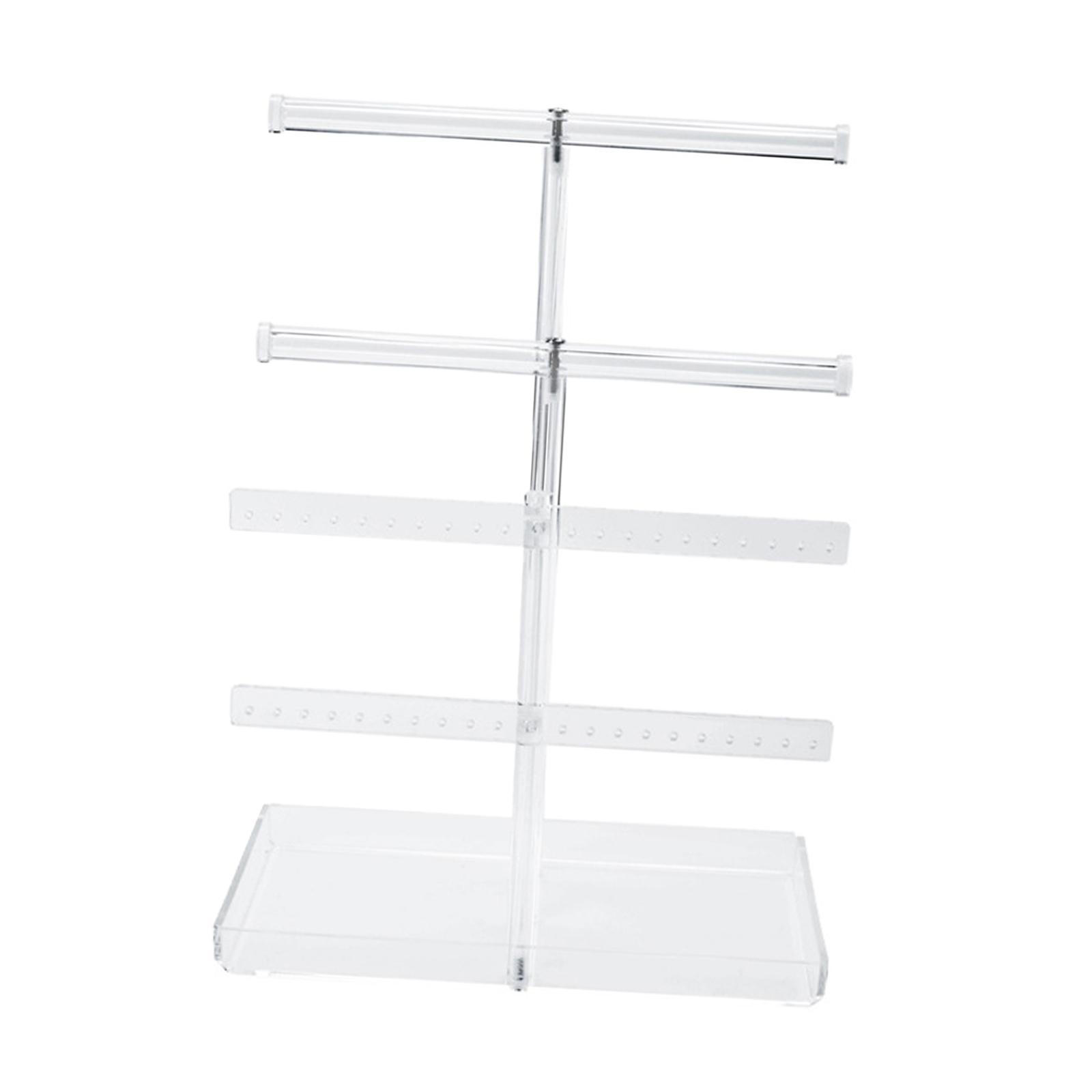 Magideal - Organizador De Joyas Soporte Para Presentación De Joyería Decoración Del Hogar De Moda Con Bandeja Soporte De Joyería Soporte De Joyería Para Pendient